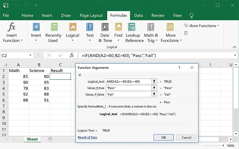 آموزش توابع منطقی در اکسل