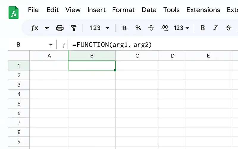 آموزش فرمولنویسی در گوگل شیت