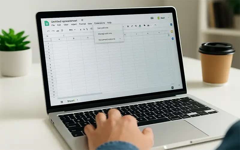 آموزش استفاده از افزونه‌ها در گوگل شیت