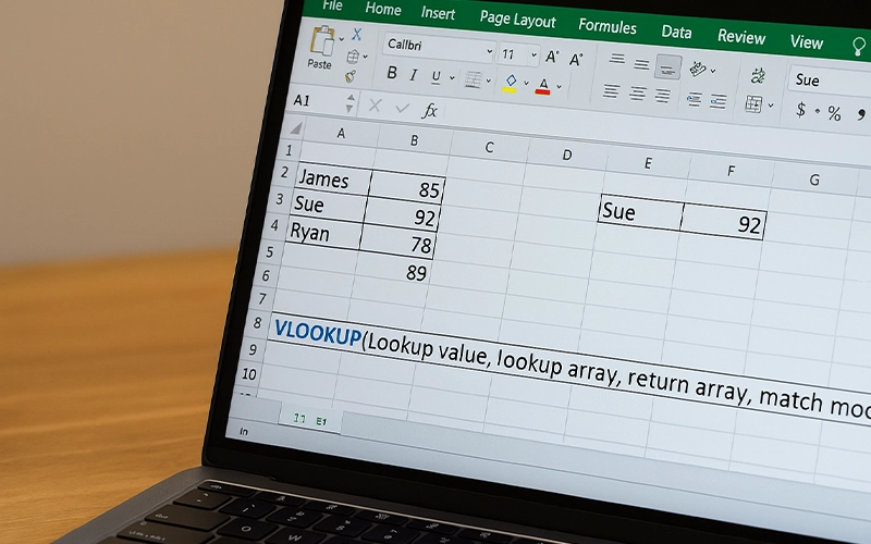 ترکیب داده‌ها با استفاده از VLOOKUP و XLOOKUP در اکسل