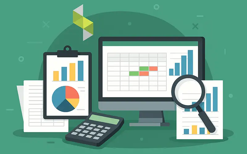 آموزش کار با گزارش مرور حسابها در سپیدار