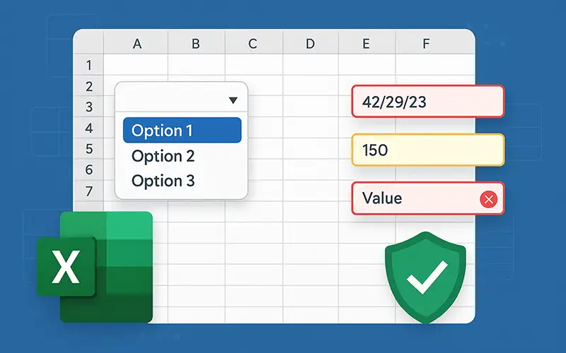 آموزش اعتبارسنجی داده‌ها در اکسل