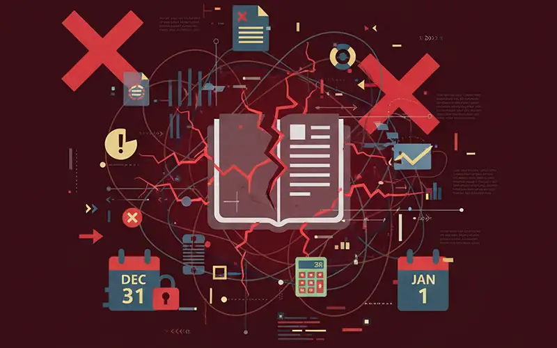 نحوه بستن حسابها در پایان سال مالی در سپیدار