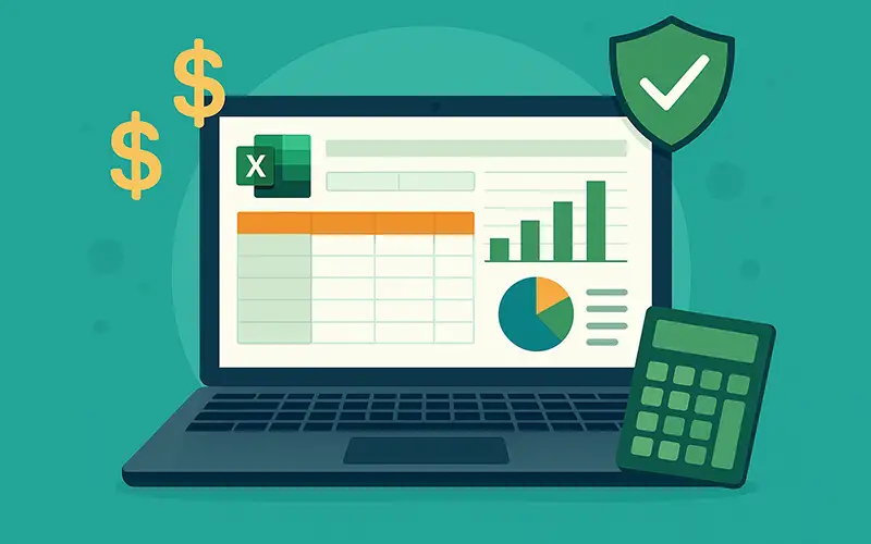 آموزش طراحی سیستم حسابداری ساده با اکسل