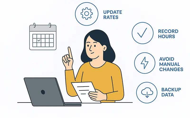 آموزش محاسبه مالیات حقوق در سپیدار